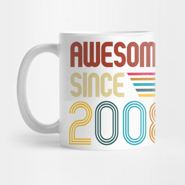 Awesome since 2008 -Retro Age shirt by Novelty-art